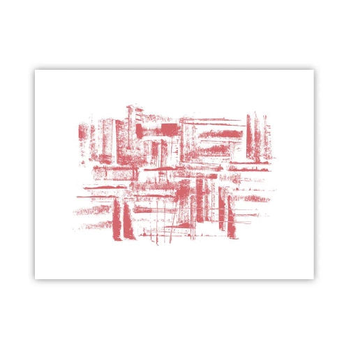 Poster - De rode stad - 40x30 cm