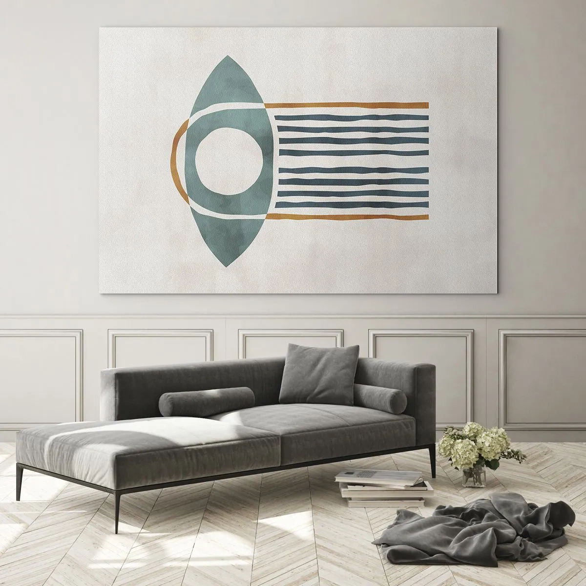 Schilderen op glas - Tekens en rituelen - 120x80 cm