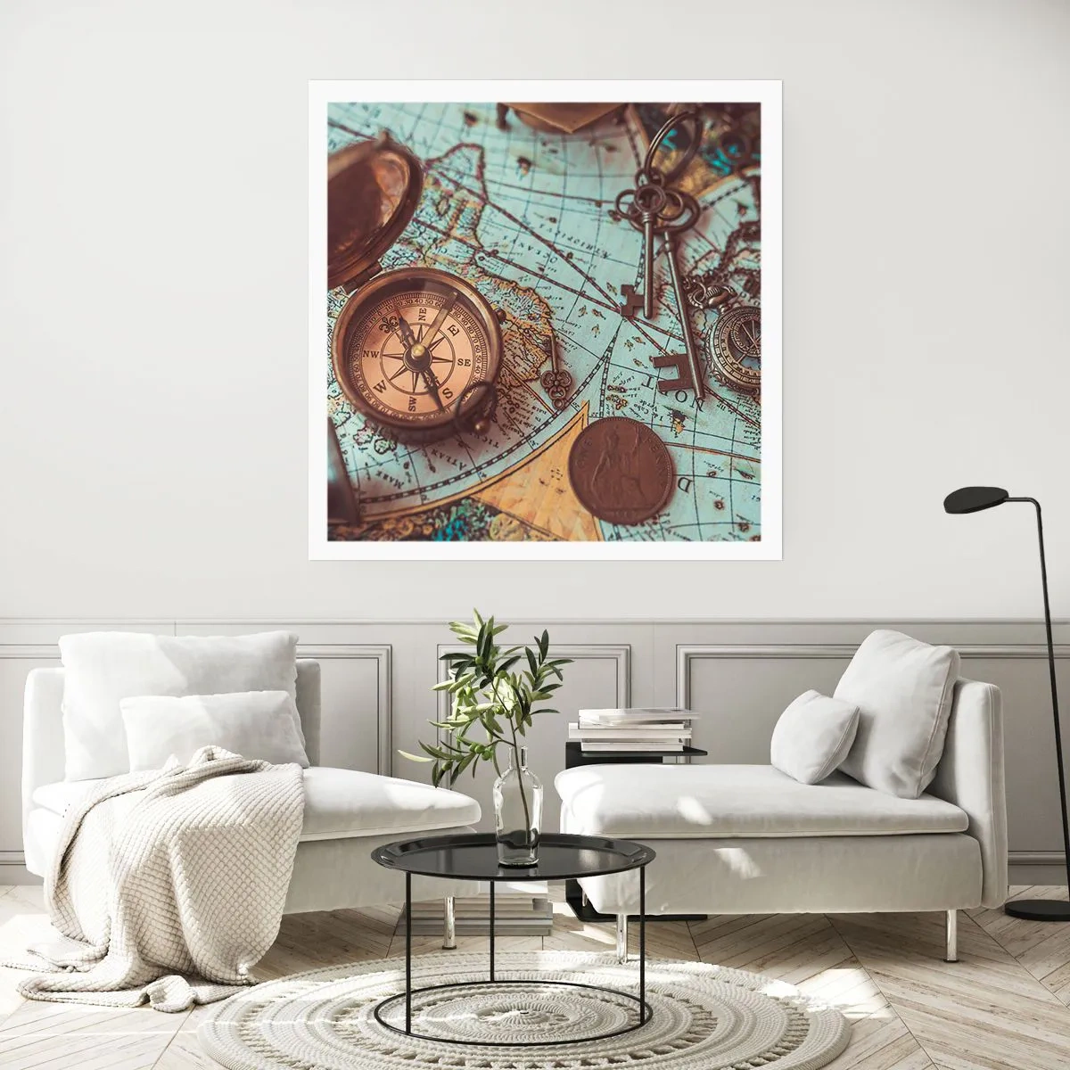 Poster - Voor de avonturier - 50x50 cm