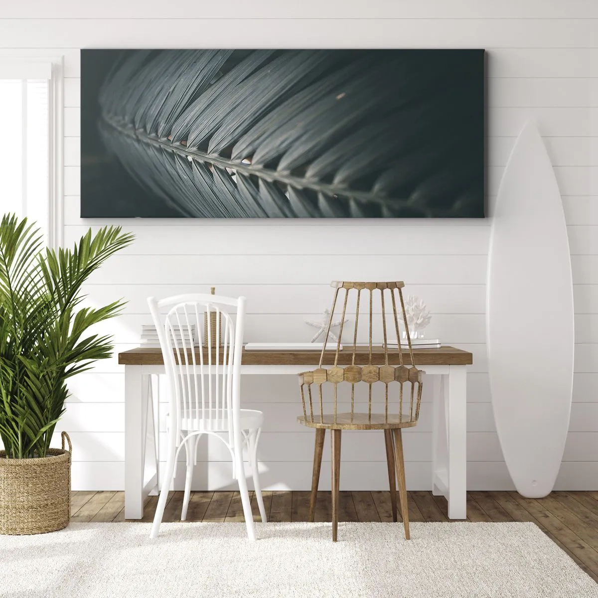 Schilderen op canvas - De precisie van de natuur - 160x50 cm