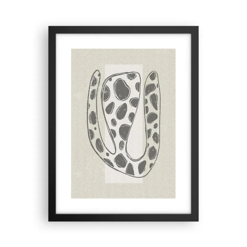 Poster in een zwarte lijst - Een vreemd wezen - 30x40 cm