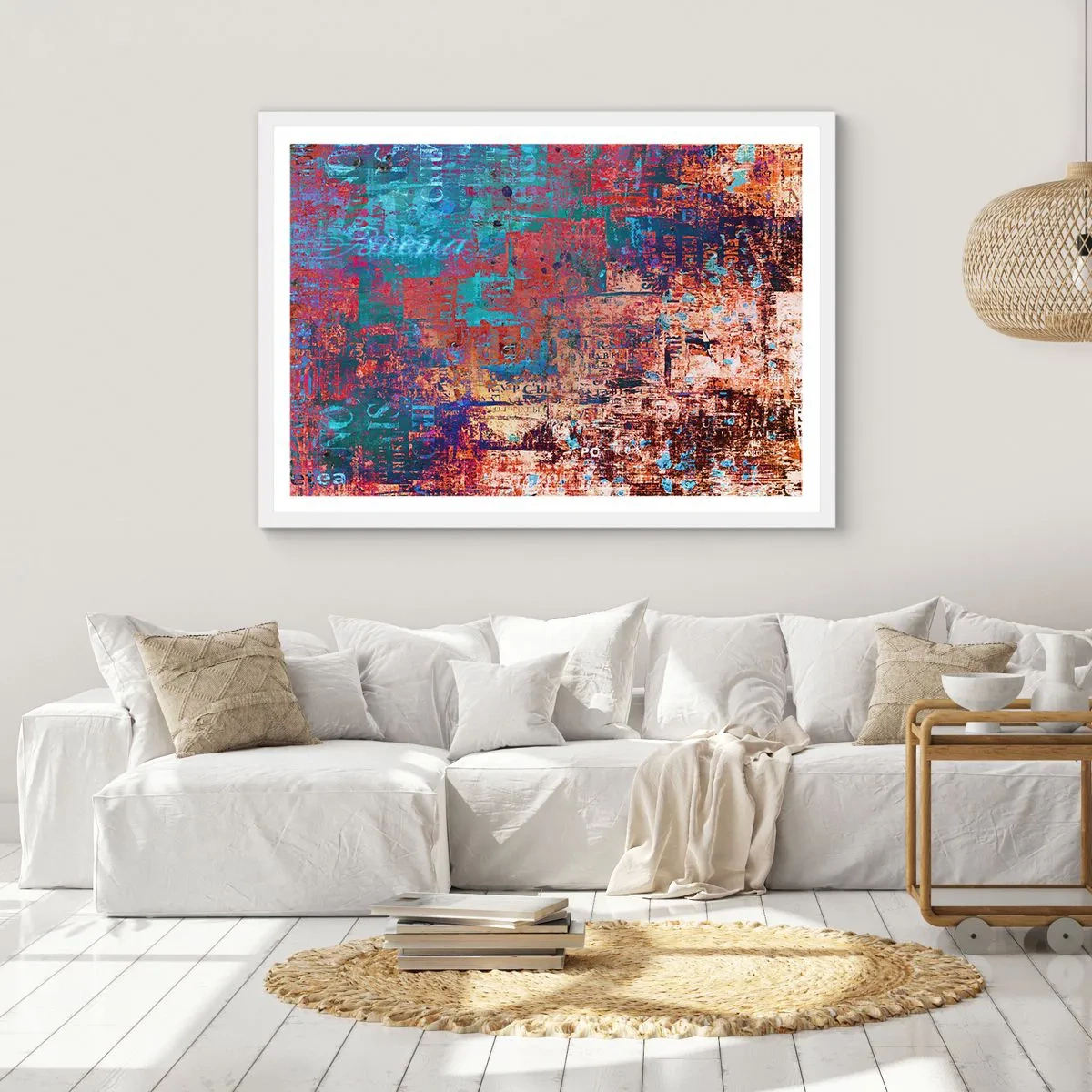 Poster in een witte lijst - Geheugen en vergetelheid - 70x50 cm