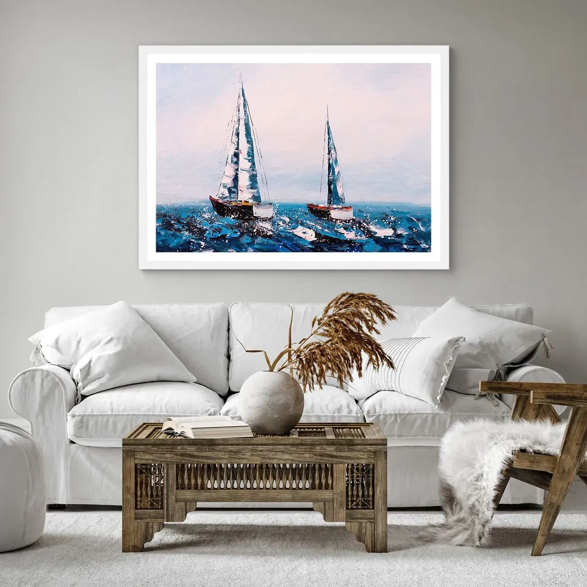 Poster in een witte lijst - Broederschap van de wind - 40x30 cm