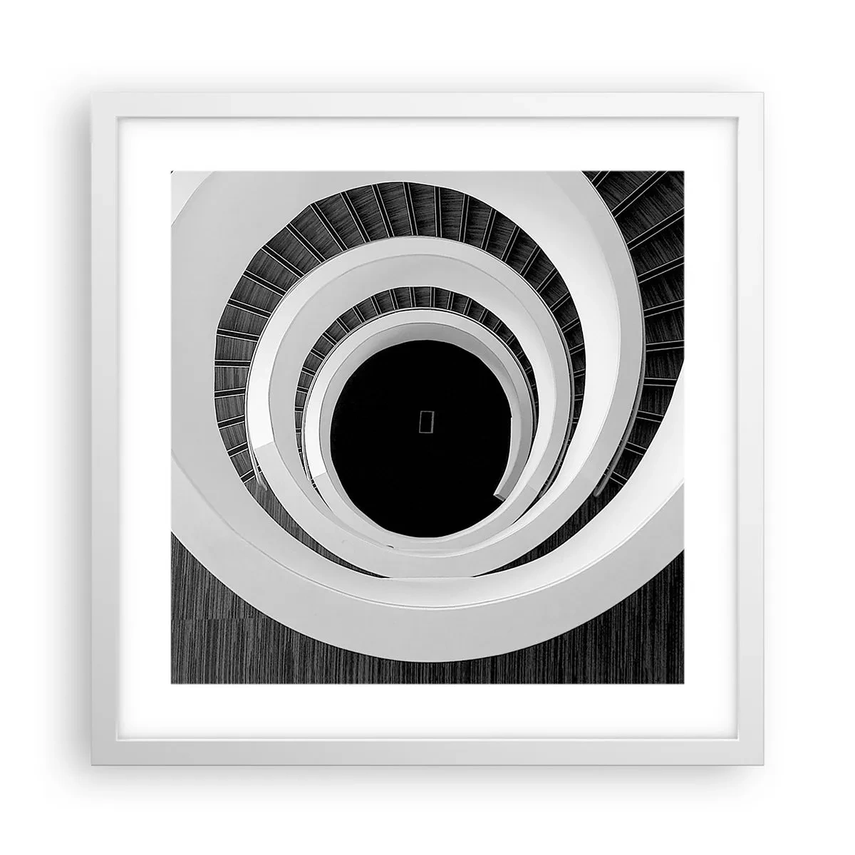 Poster in een witte lijst - Tot de kern van de zaak - 40x40 cm