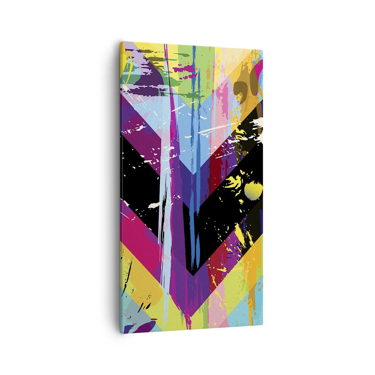 Schilderen op canvas - Van boven naar beneden - 55x100 cm