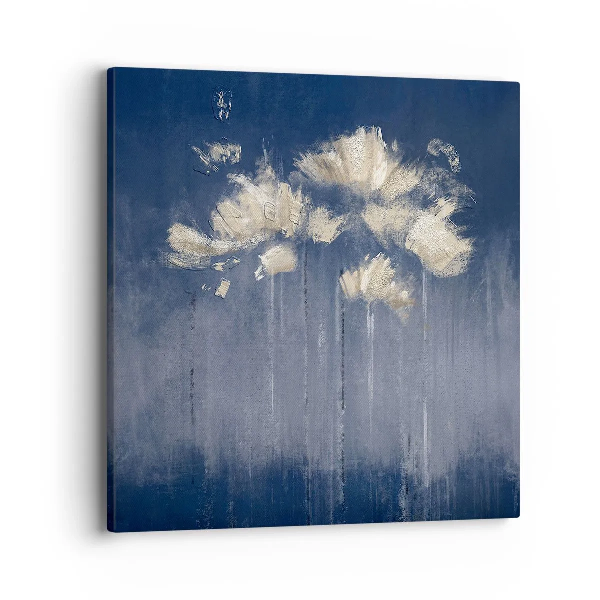 Schilderen op canvas - Als bloemblaadjes in de wind - 40x40 cm