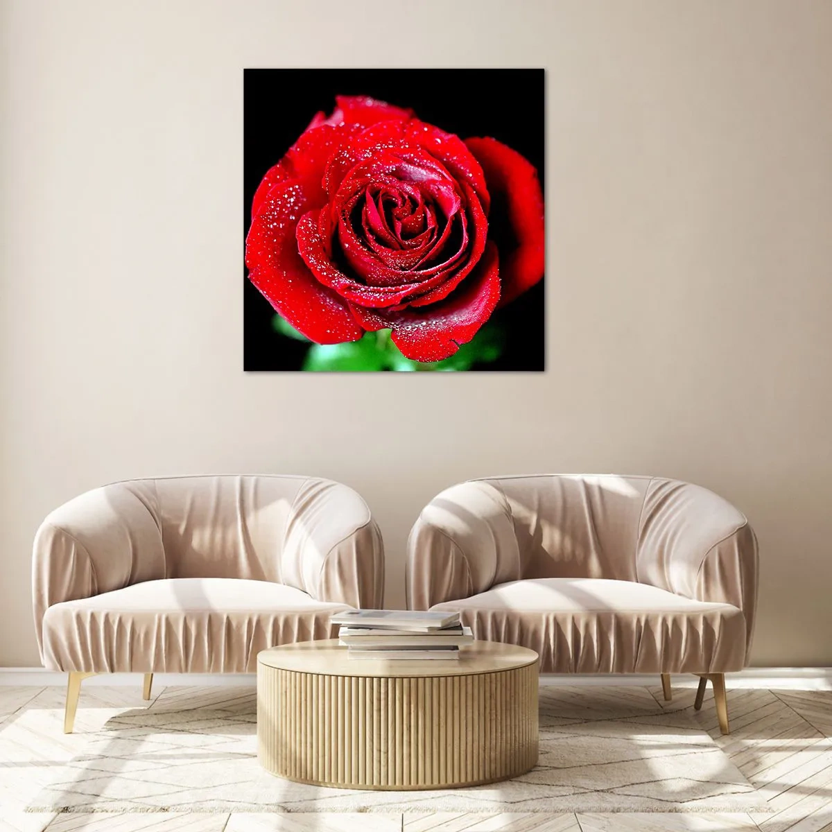 Schilderen op glas - Dit is liefde - 70x70 cm