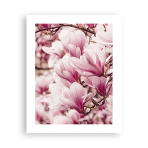 Poster - De lente is roze - 40x50 cm