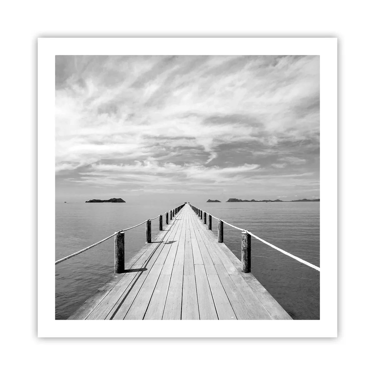Poster - Of misschien een reis... - 60x60 cm
