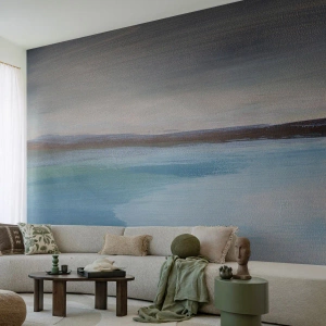 Fotobehang Premium Sand - Horizontaal landschap - Zee, Deel, Strand - 100x70 cm