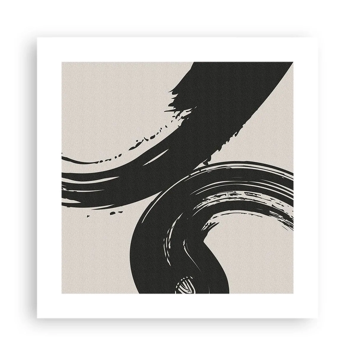 Poster - Vegend en cirkevormig - 40x40 cm