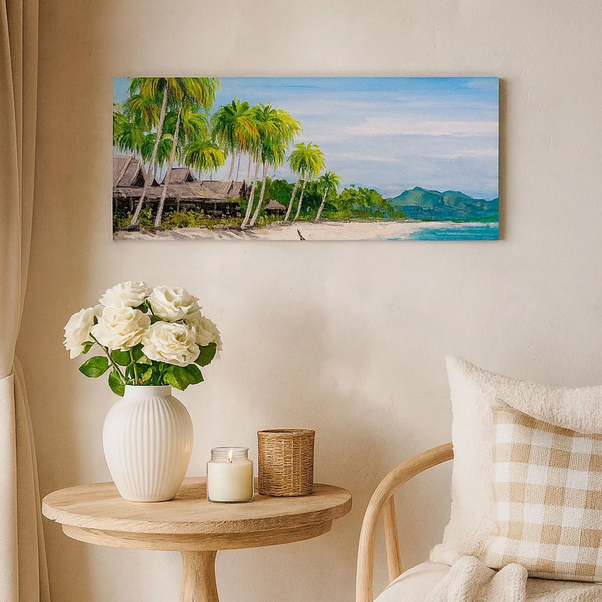 Schilderen op canvas - Een exotische droom - 100x40 cm