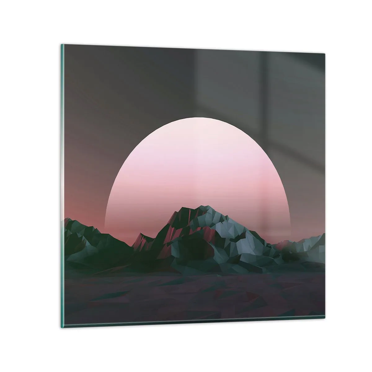 Schilderen op glas - In een naburig sterrenstelsel - 50x50 cm