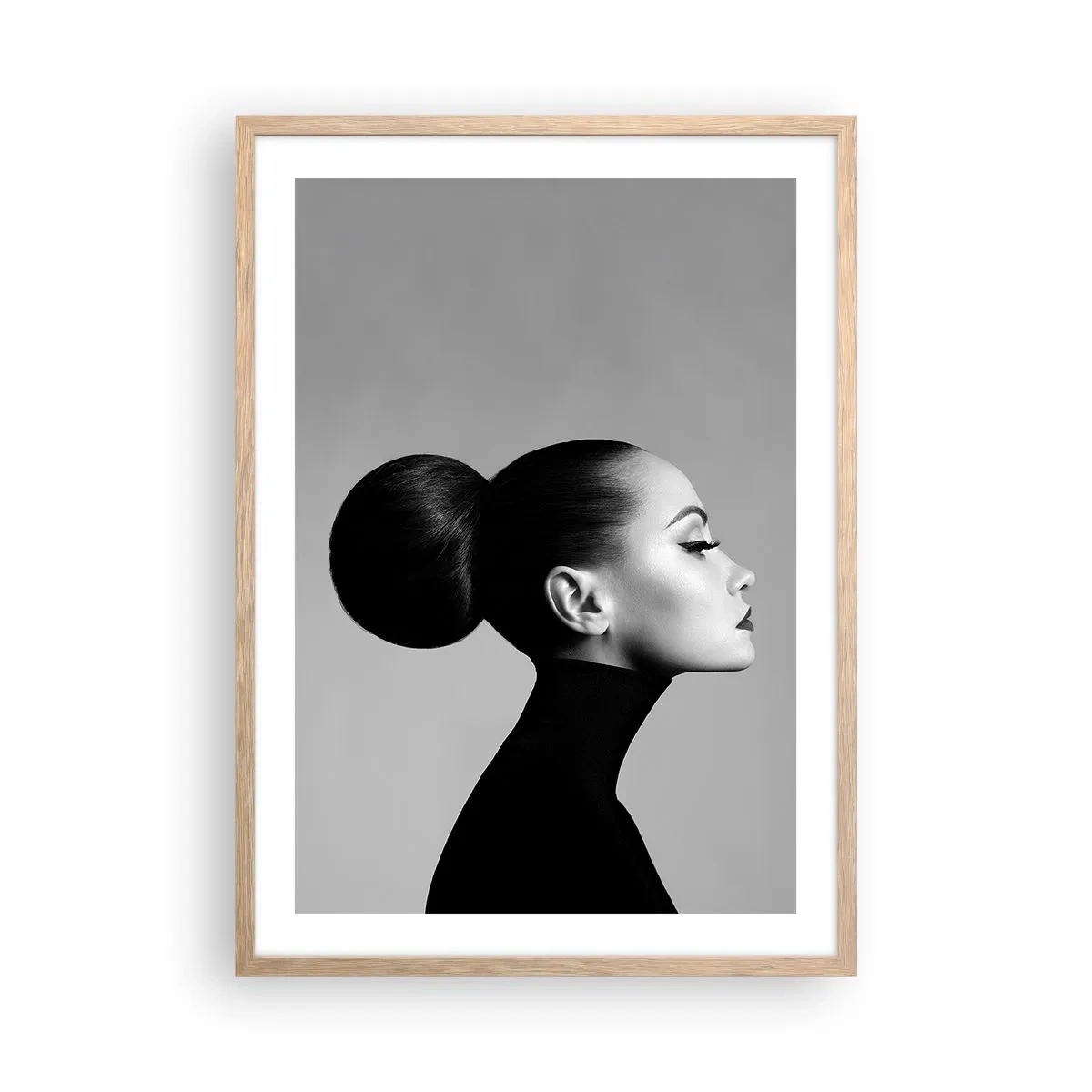 Een poster in een licht eiken lijst - Moderne Nefertiti - 50x70 cm