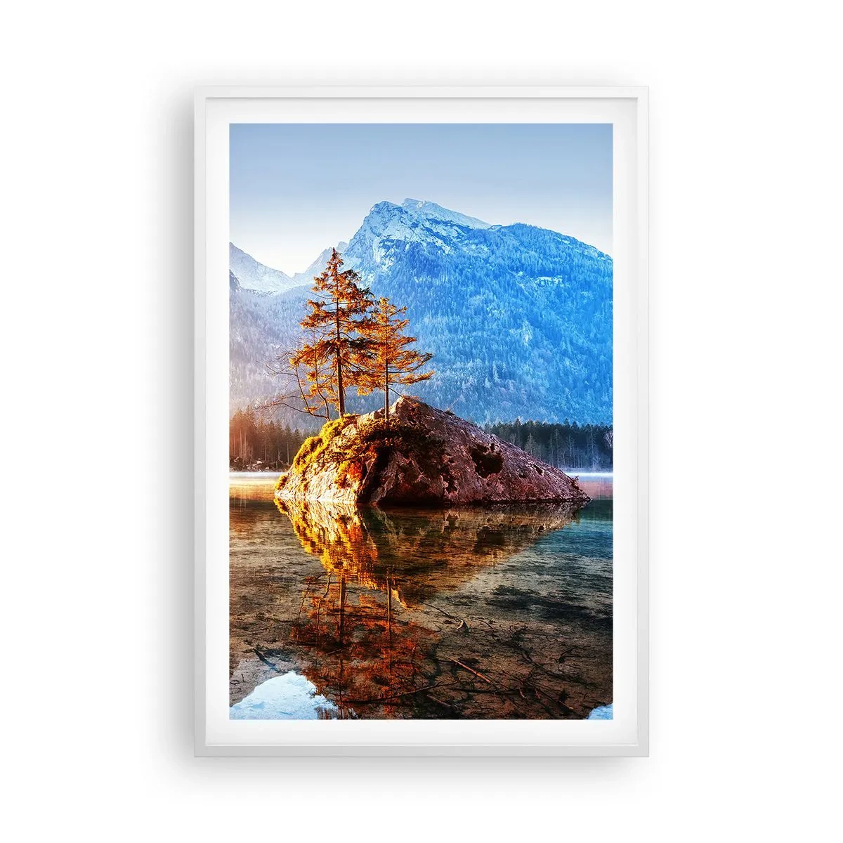 Poster in een witte lijst - De natuur in een nieuw licht - 61x91 cm