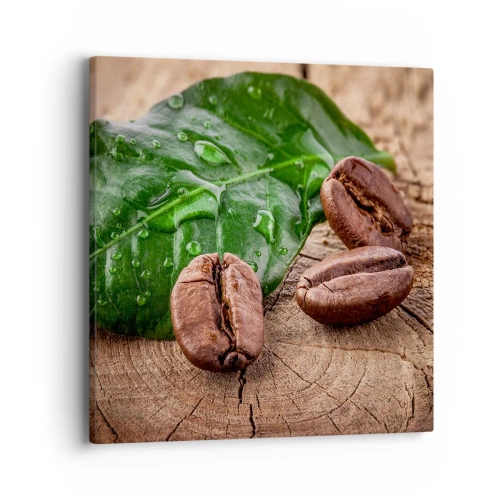 Schilderen op canvas - De meest ware en zwarte - 40x40 cm