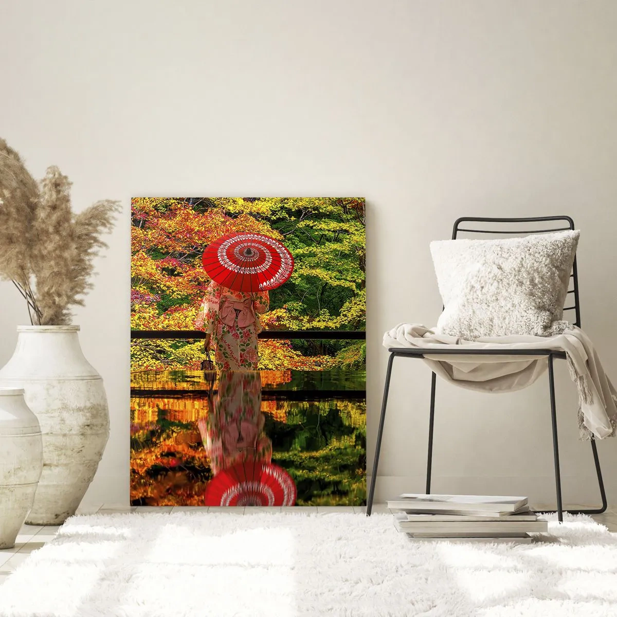 Schilderen op glas - In de tempel van de natuur - 50x70 cm