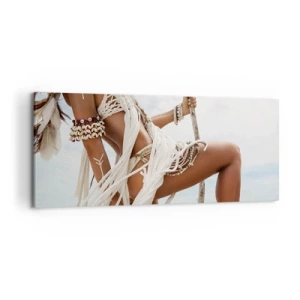 Schilderen op canvas - Een priesteres van de zon - 120x50 cm