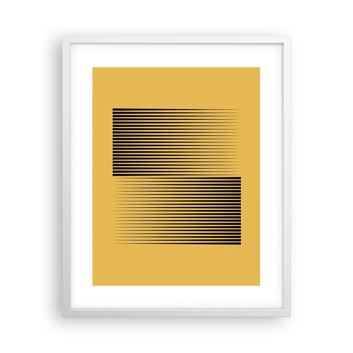 Poster in een witte lijst - Vierkant van tegenpolen - 40x50 cm