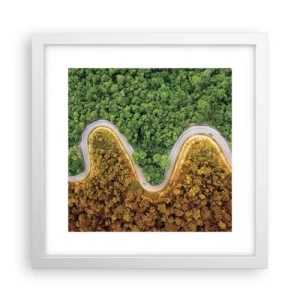 Poster in een witte lijst - Grenzen en doorbraken - 30x30 cm