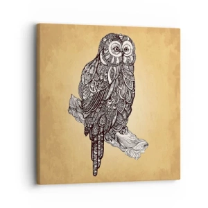 Schilderen op canvas - Ingewikkelde ornamenten van wijsheid - 30x30 cm