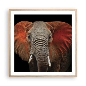 Een poster in een licht eiken lijst - Ik ben wild, en jij? - 60x60 cm