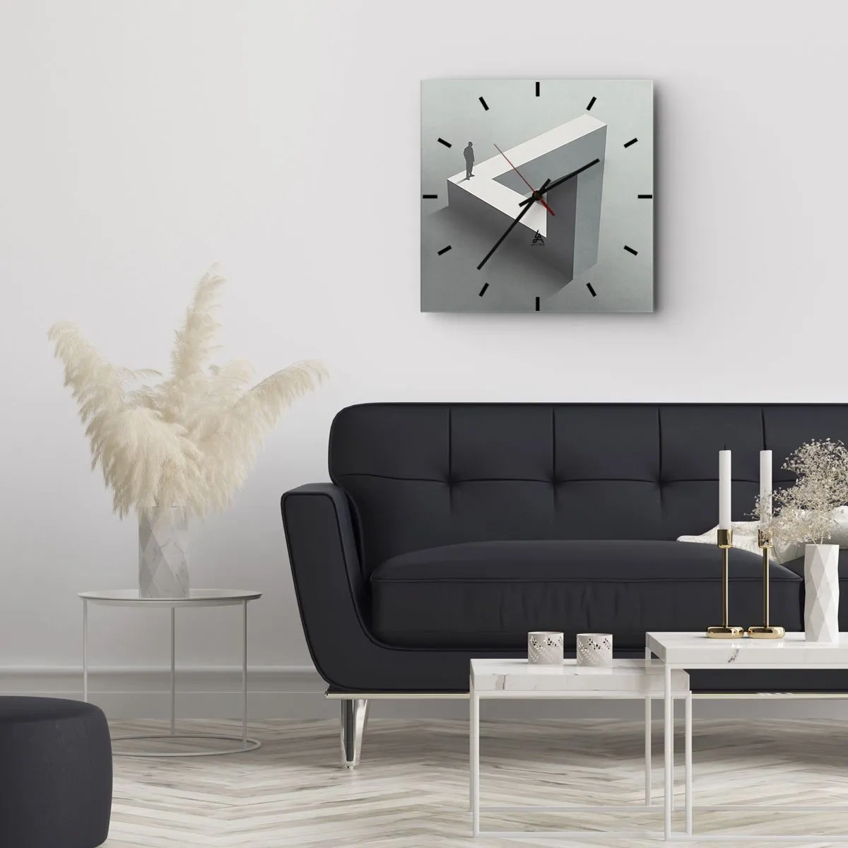 Wandklok - Klok - Maar het is toch mogelijk - 40x40 cm