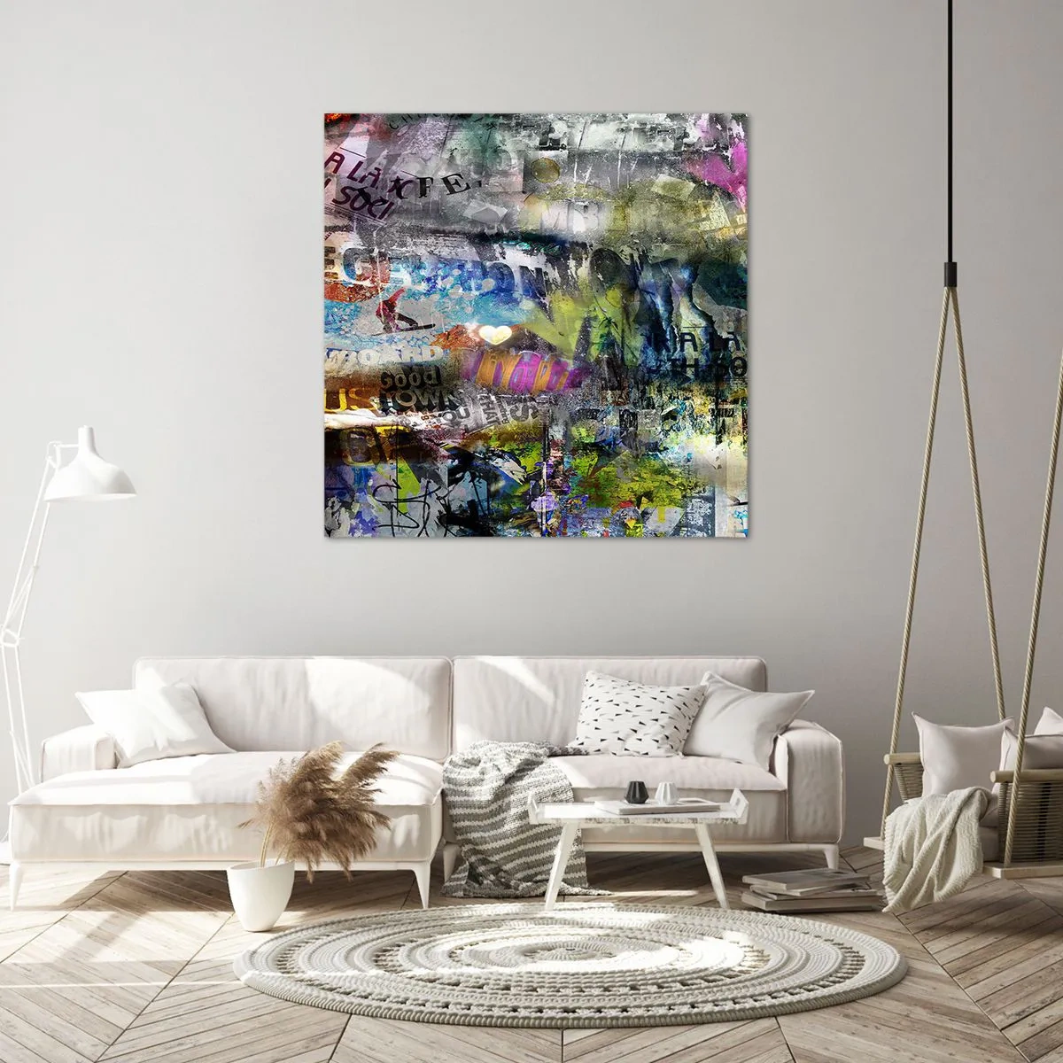 Schilderen op canvas - Collage van herinneringen - 30x30 cm