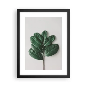Poster in een zwarte lijst - Een tekening van de pure natuur - 30x40 cm