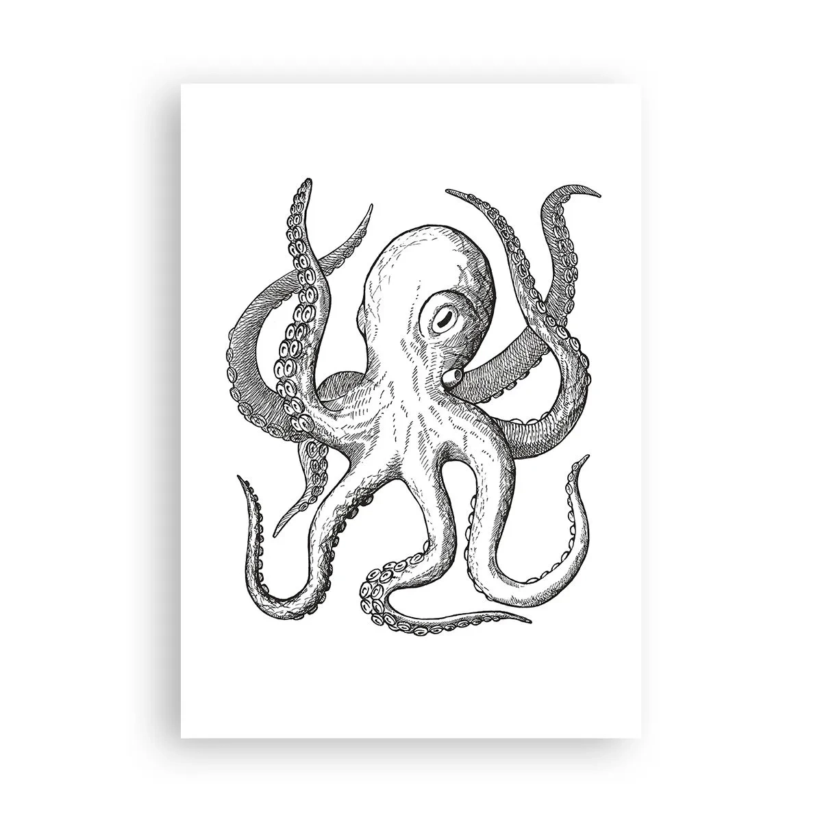 Poster - Dansend met de golven - 70x100 cm