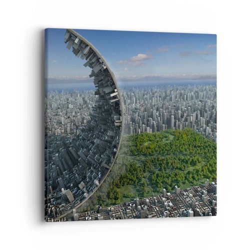 Schilderen op canvas - De natuur is eeuwig - 40x40 cm