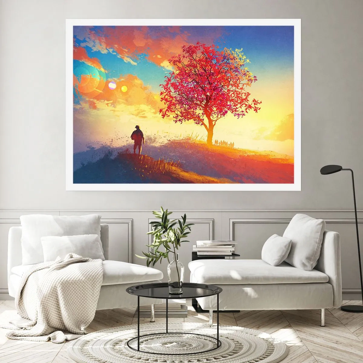 Poster - Pelgrim bij de bestemming - 70x50 cm