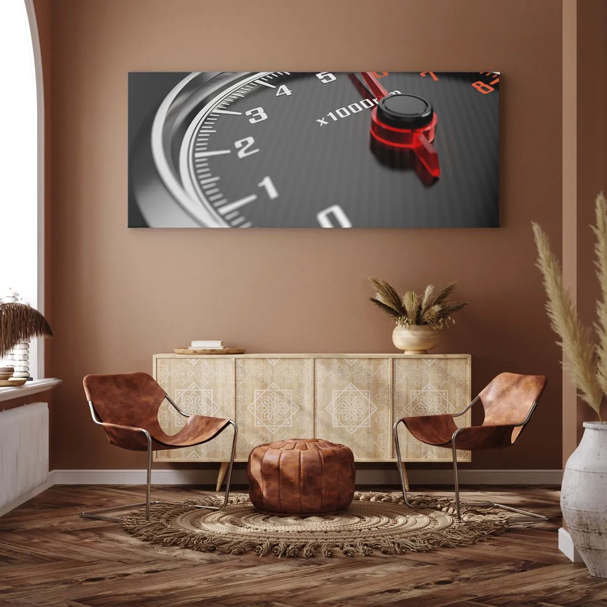 Schilderen op canvas - Geef vol gas - 160x50 cm