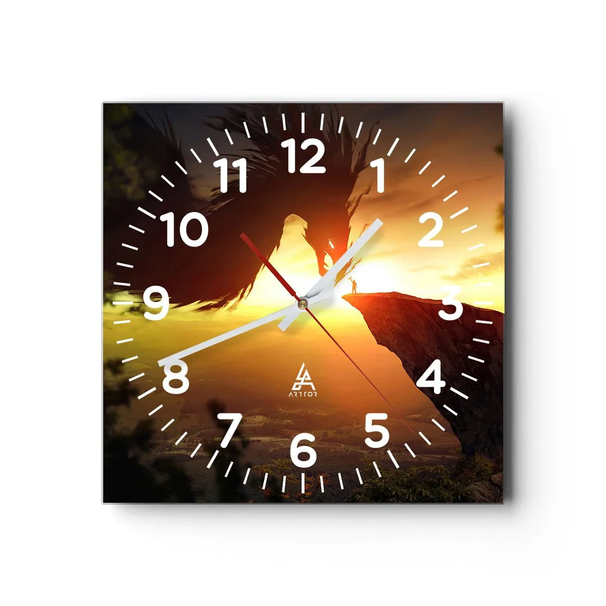 Wandklok - Klok - Drakendoder - 40x40 cm