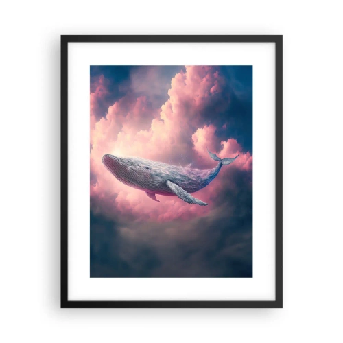 Poster in een zwarte lijst - Wrijf over je ogen - 40x50 cm