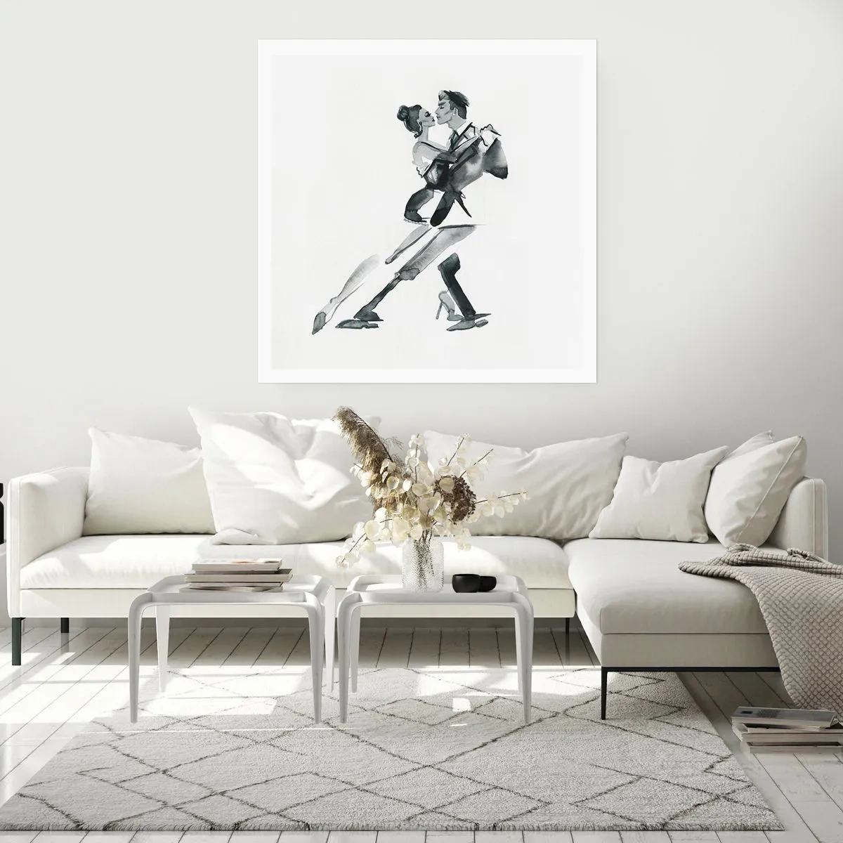 Poster - In één slag - 40x40 cm