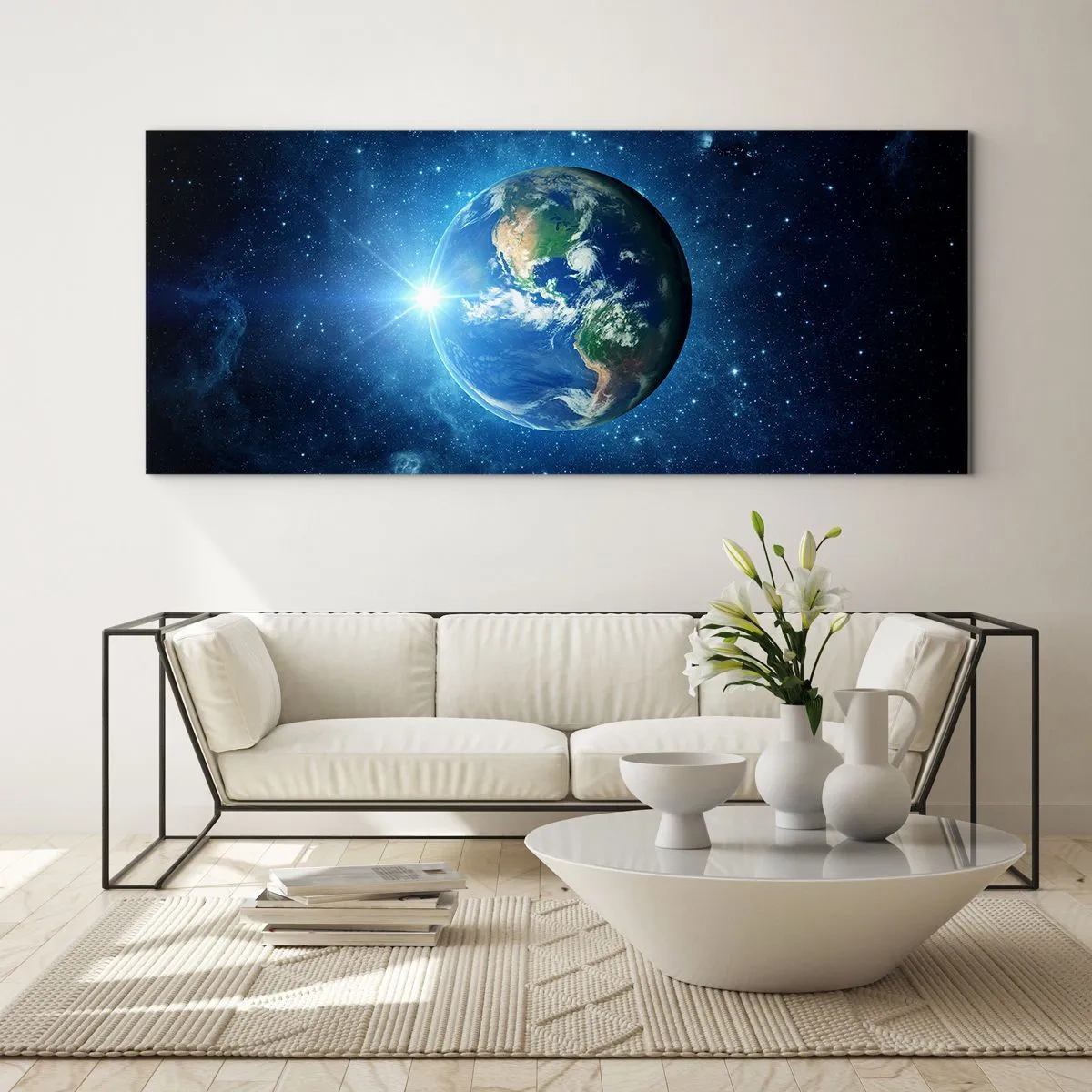 Schilderen op glas - We zijn in de hemel - 100x40 cm