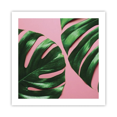 Poster - Groene rendez-vous - 50x50 cm