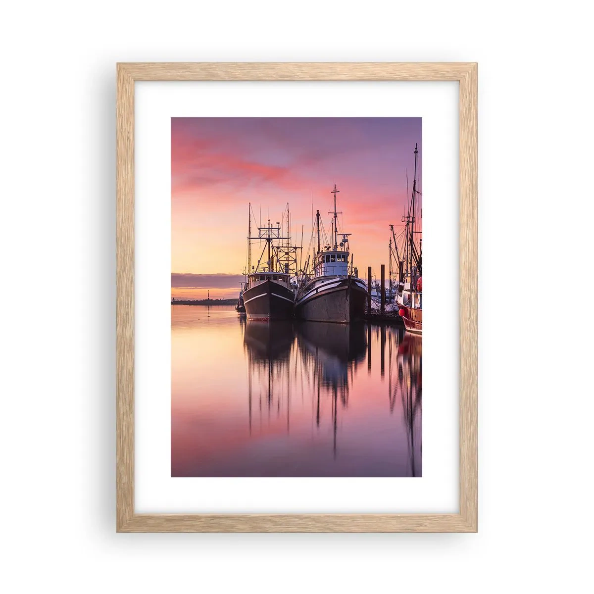 Een poster in een licht eiken lijst - Voor de volgende dag - 30x40 cm