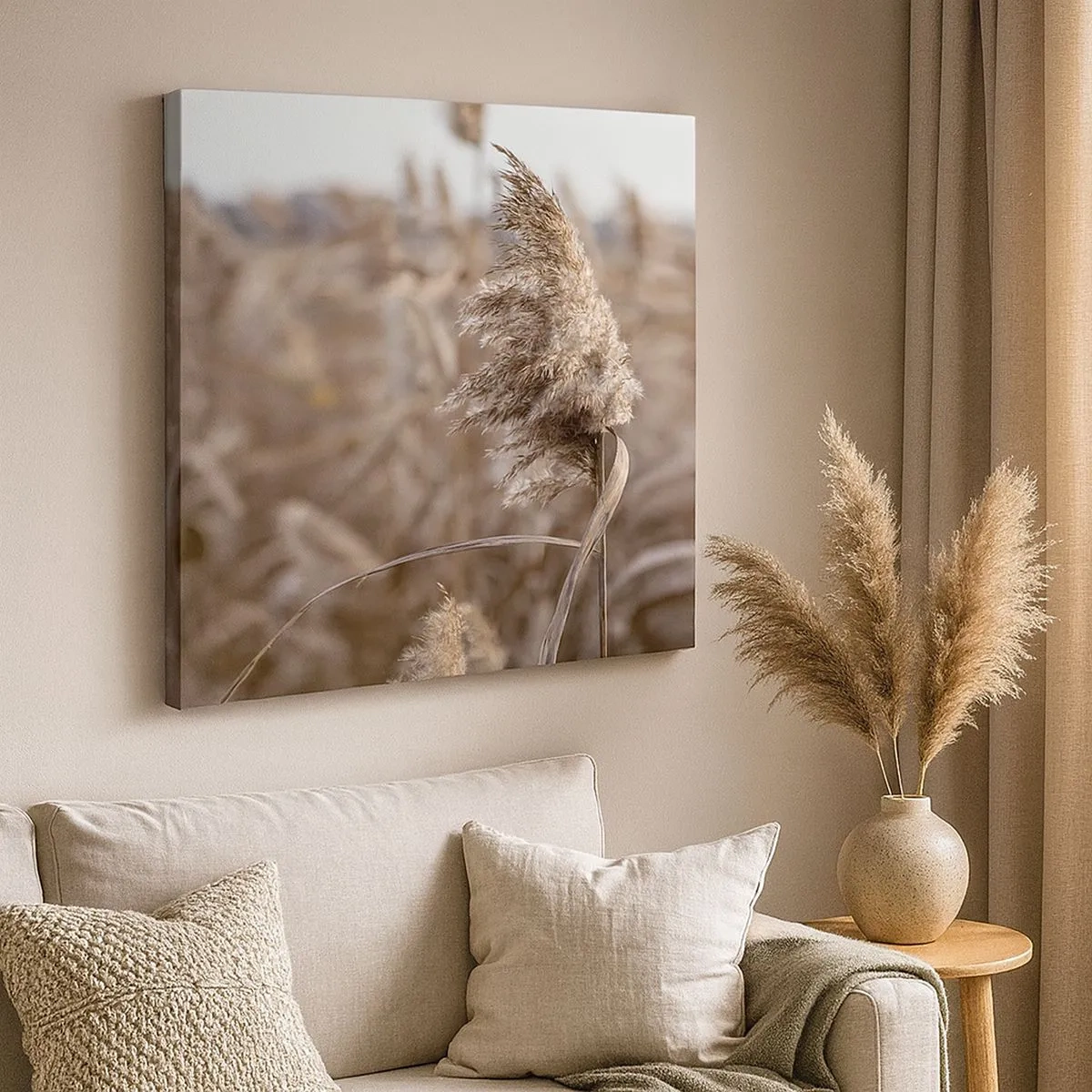 Schilderen op canvas - Tijd om met de wind mee te gaan - 30x30 cm