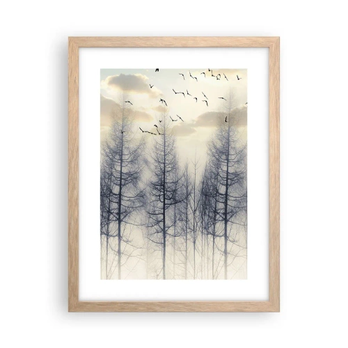 Een poster in een licht eiken lijst - Bosgeesten - 30x40 cm