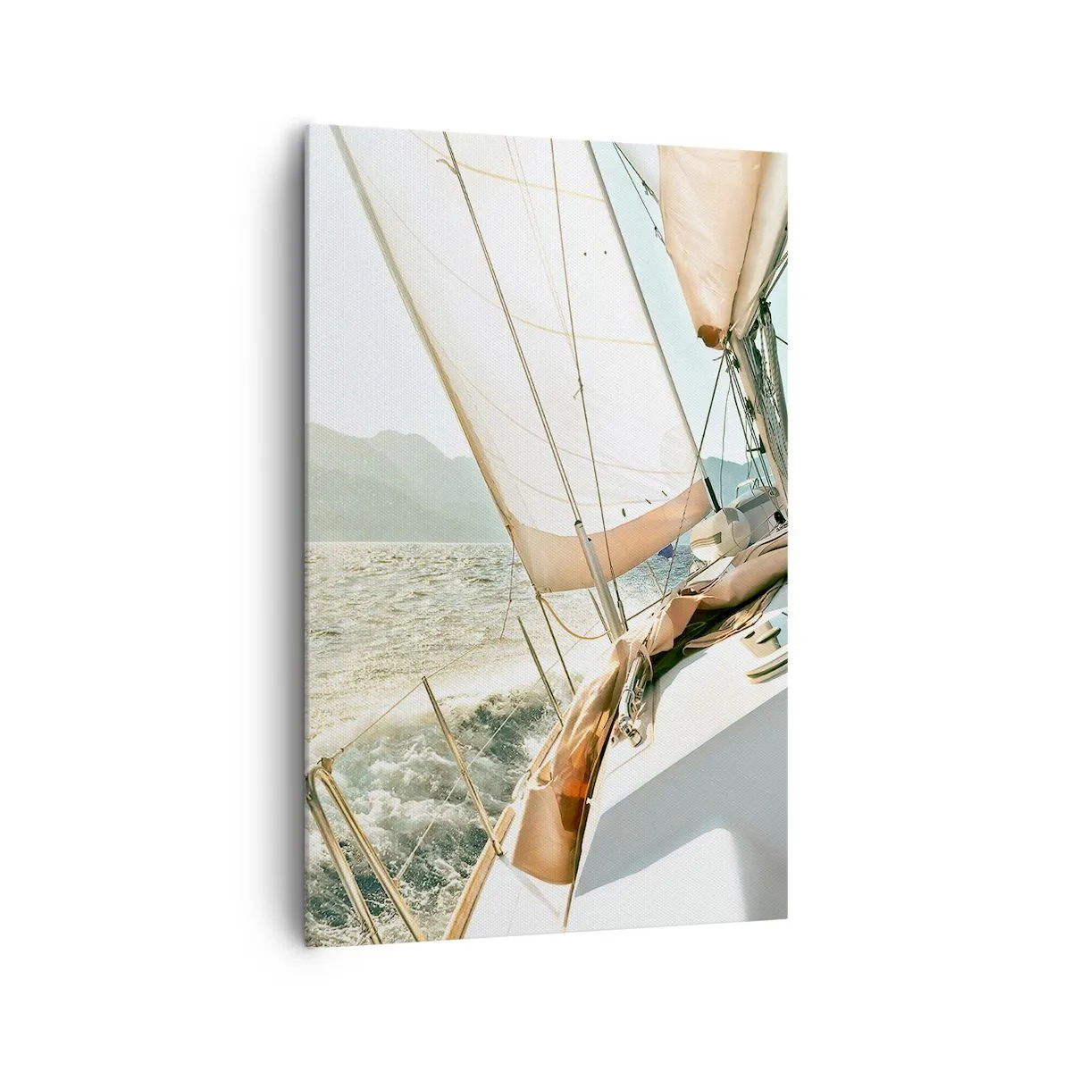 Schilderen op canvas - Onder vol zeil - 80x120 cm