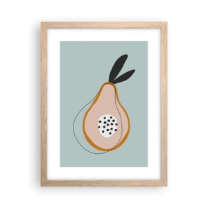 Een poster in een licht eiken lijst - Doordringen in de aard van de dingen - 30x40 cm