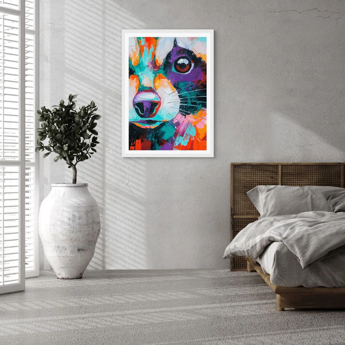 Poster in een witte lijst - Alleen goede emoties - 70x100 cm