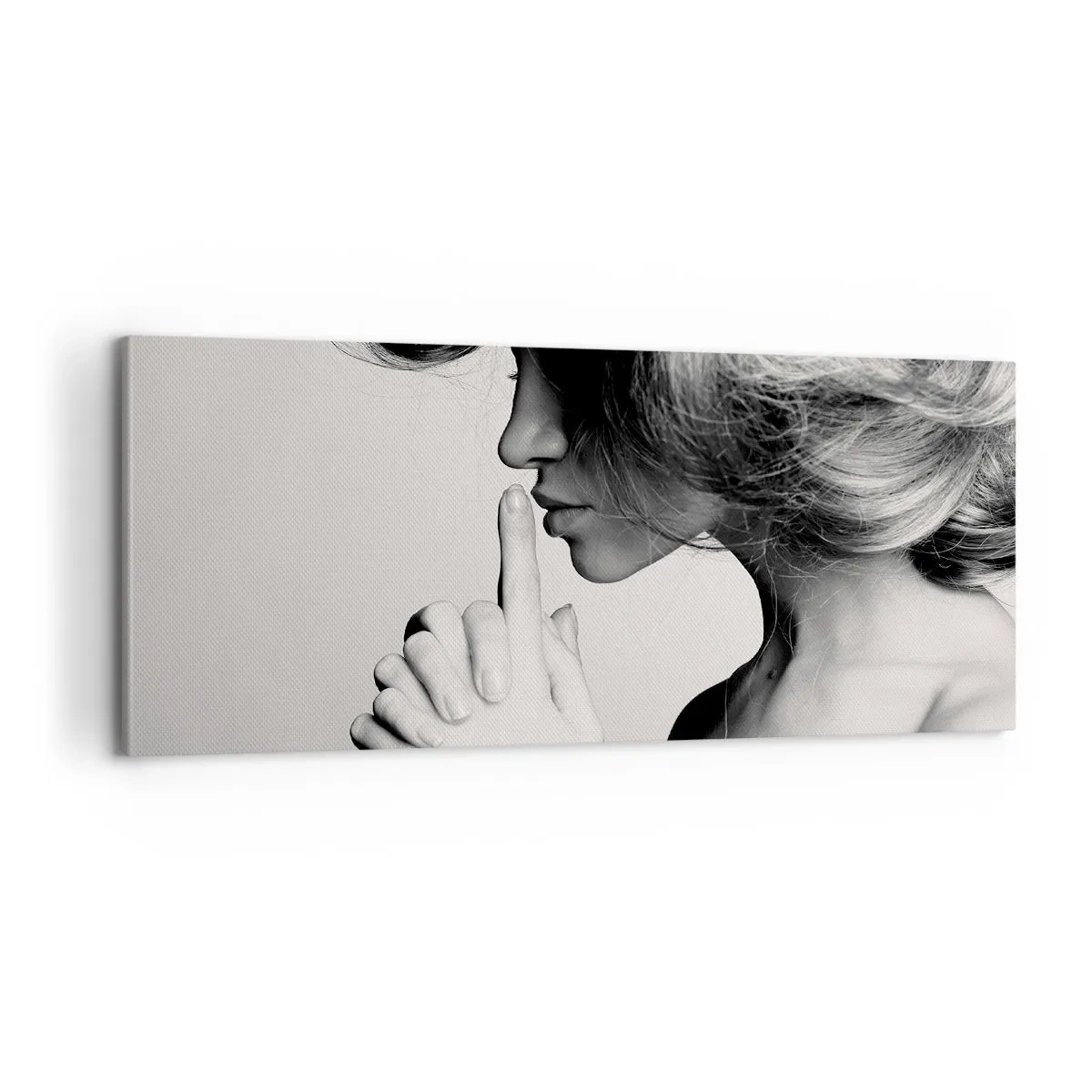 Schilderen op canvas - Luisteren naar zichzelf - 100x40 cm