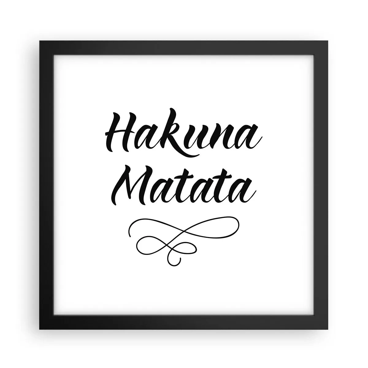 Poster in een zwarte lijst - Beste advies - 30x30 cm