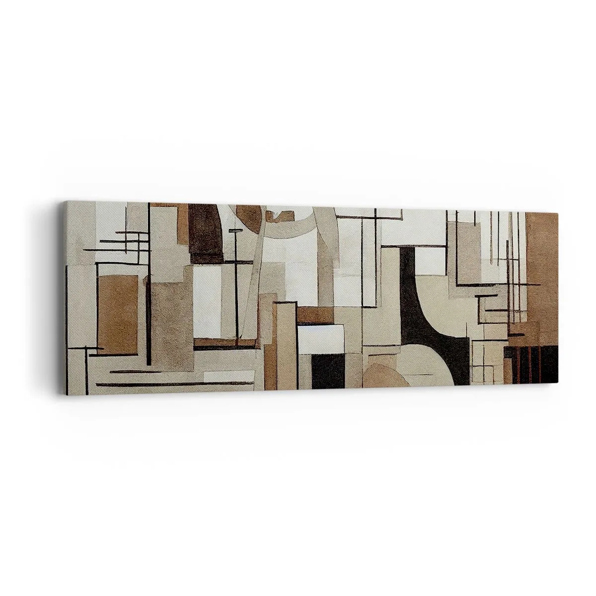 Schilderen op canvas - Stadslandschap 2.0 - 90x30 cm