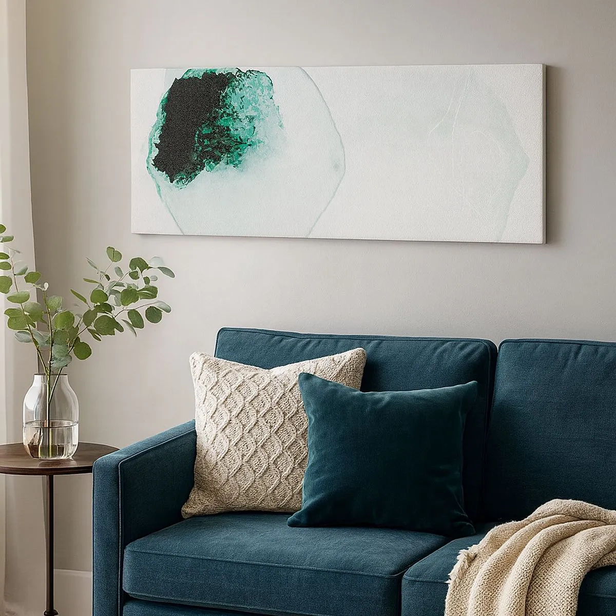 Schilderen op canvas - In een druppel water - 100x40 cm