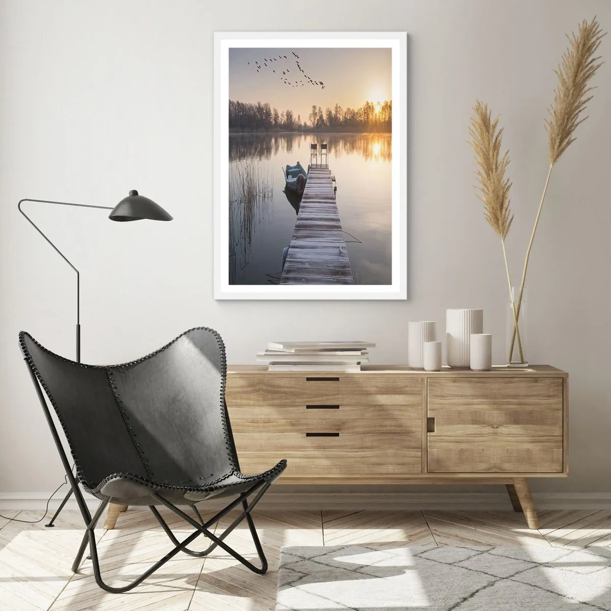 Poster in een witte lijst - Ik ben zo terug - 30x40 cm