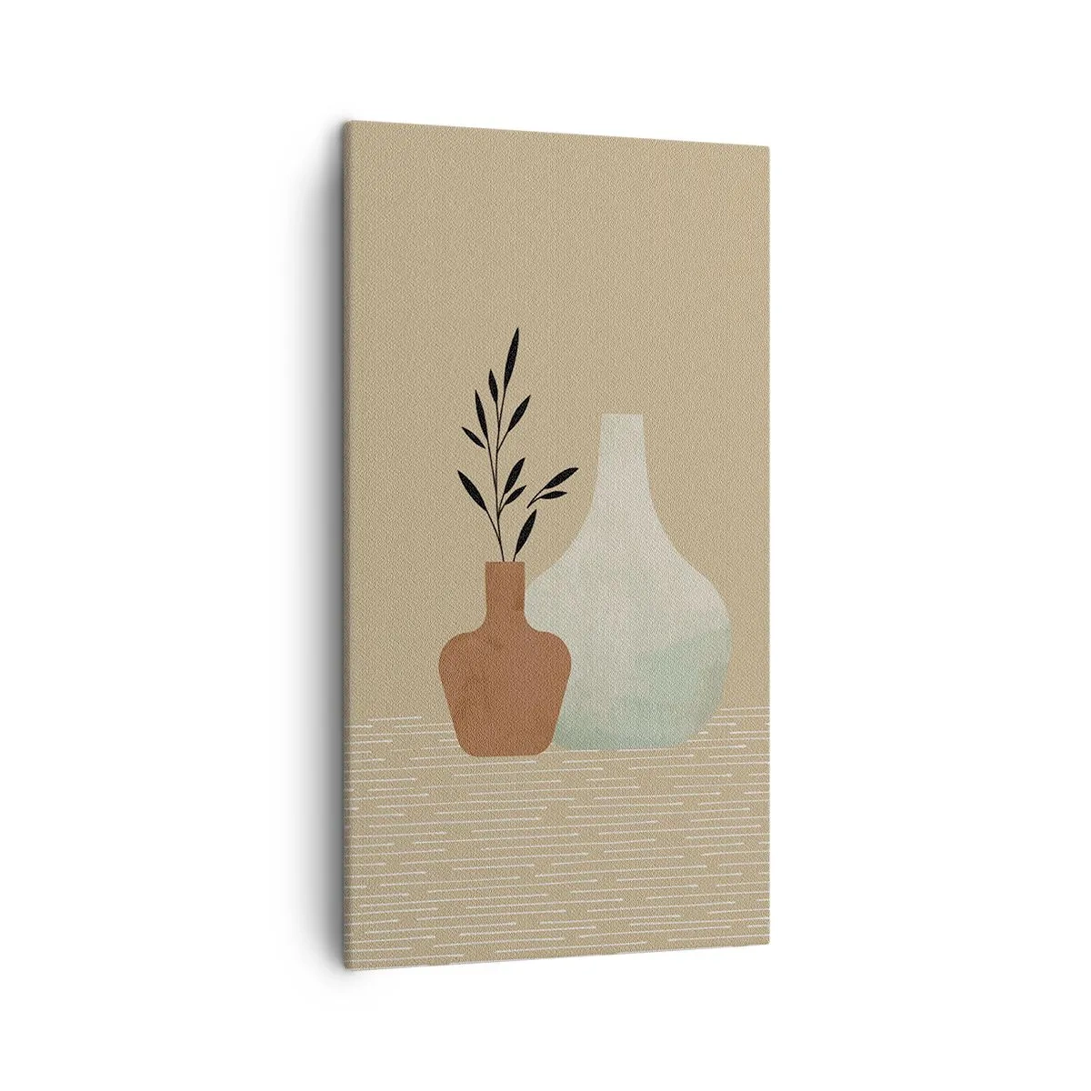 Schilderen op canvas - De vaas en zijn idee - 45x80 cm